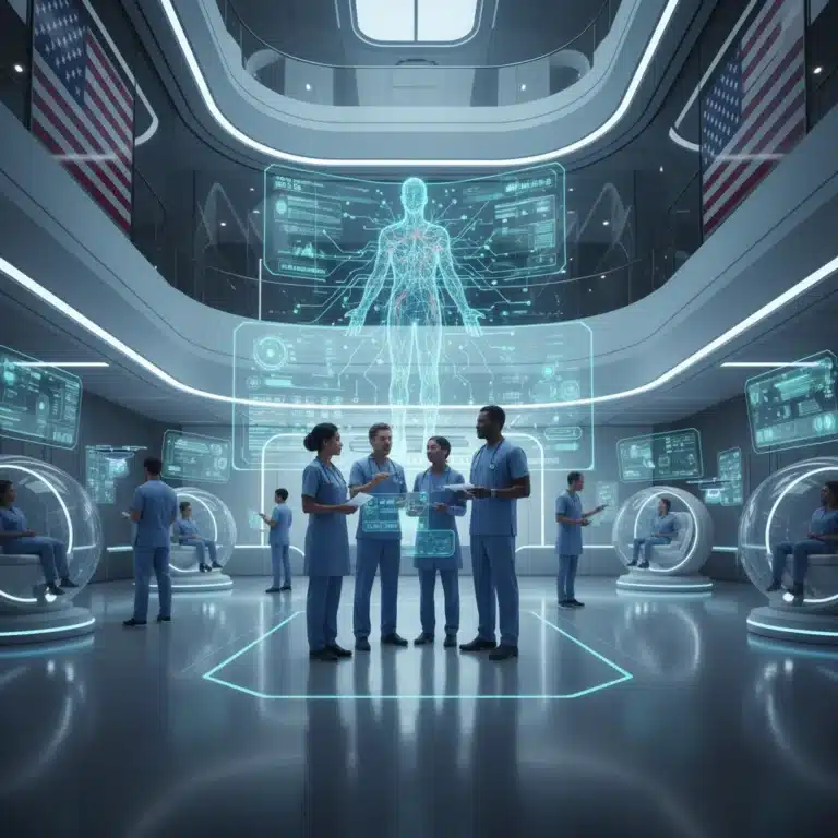 AI-powered predictive analytics transforming US healthcare for optimized patient outcomes.
