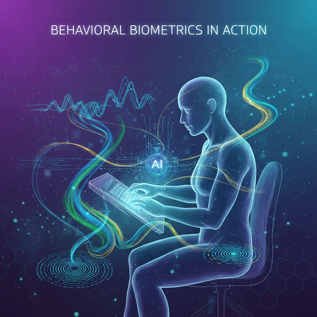 Visual representation of behavioral biometrics data analysis