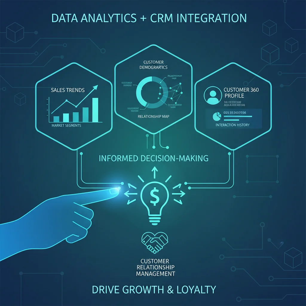 Data analytics and CRM integration for informed business decisions