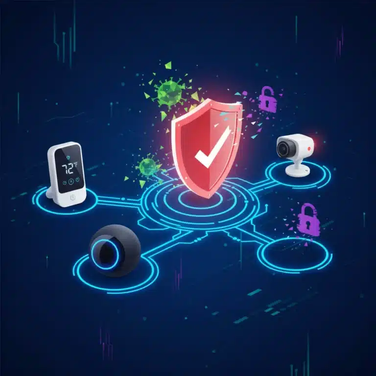 Digital shield protecting interconnected IoT devices from cyber threats
