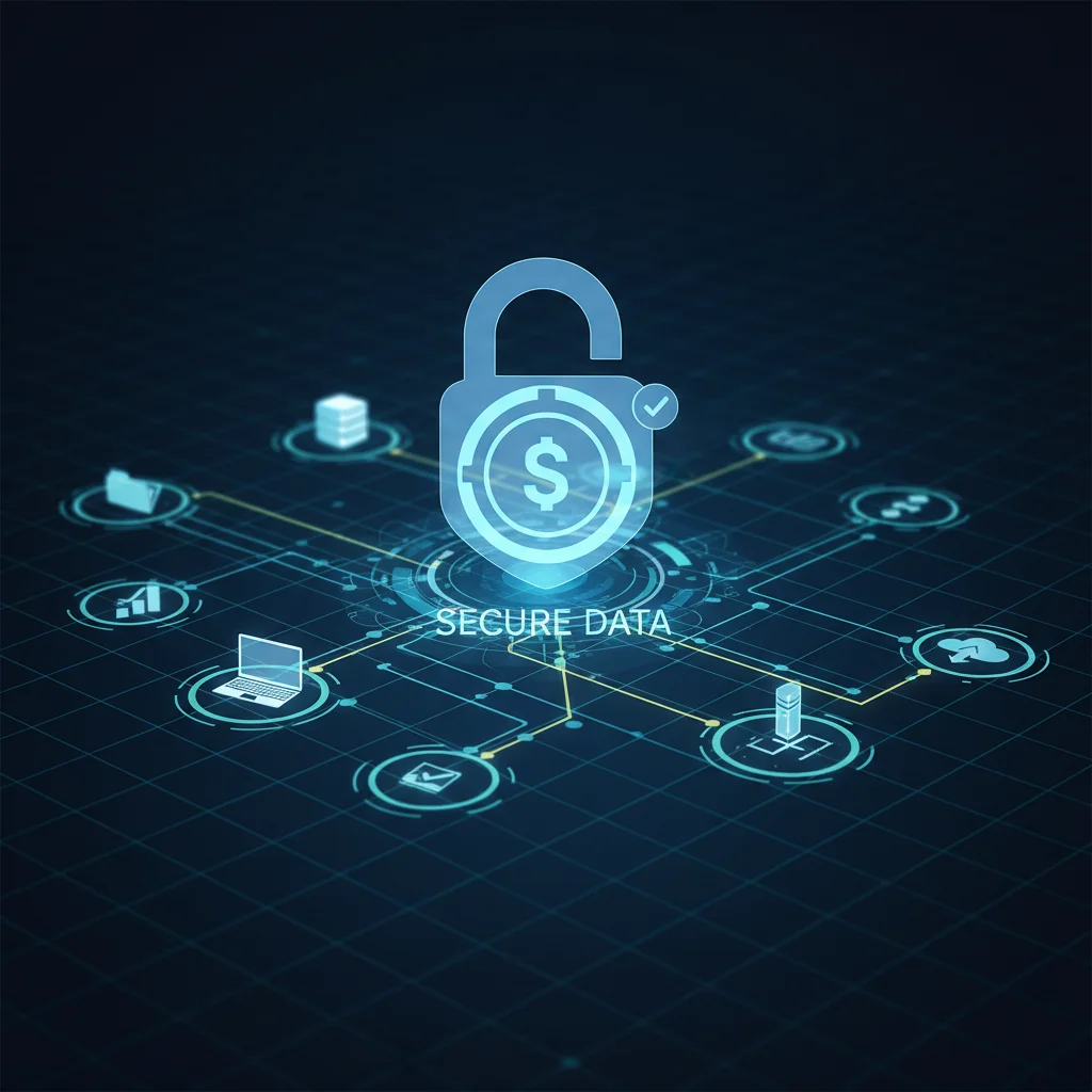 Digital padlock representing enhanced data security in project management software