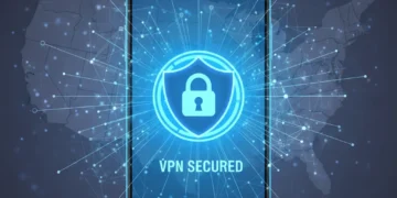 Secure mobile VPN network protecting U.S. data