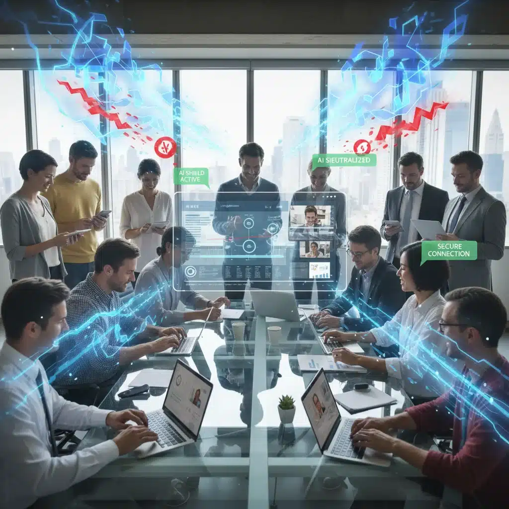 Secure enterprise collaboration with AI-powered threat neutralization