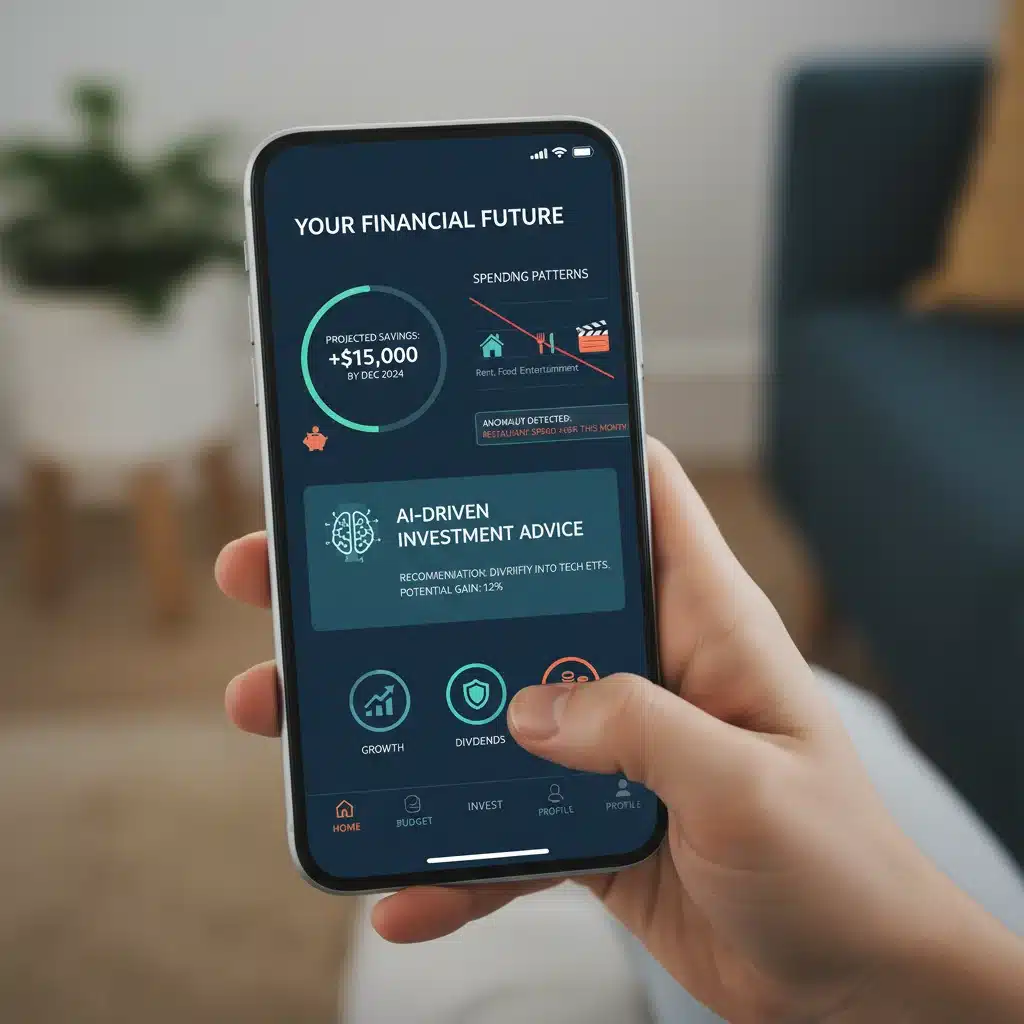 Financial planning app using predictive analytics for personalized money management.
