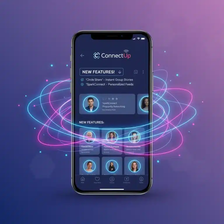 ConnectUp app January 2026 update screen with new features highlighted