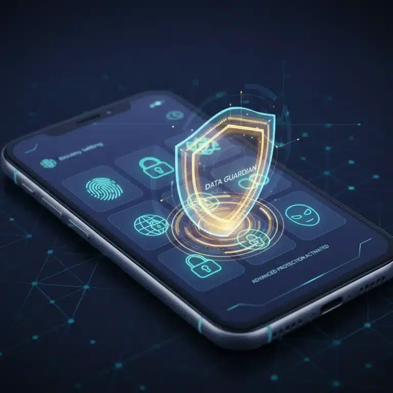 iOS 18 privacy features shield icon on smartphone screen